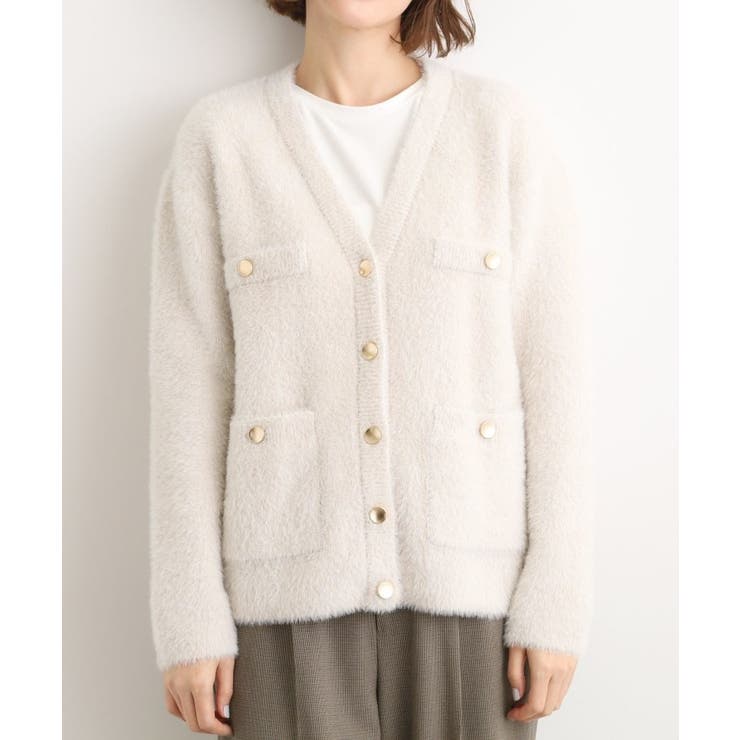 【石川梨華さん着用】軽やかフェザーで魅せる、クラシカルな主役カーディガン | grove | 詳細画像23 