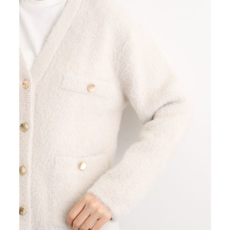 【石川梨華さん着用】軽やかフェザーで魅せる、クラシカルな主役カーディガン | grove | 詳細画像27 