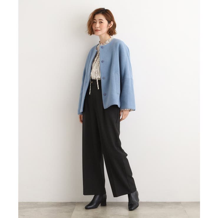 【ウール混】軽やかに羽織れるショートコート | grove | 詳細画像13 