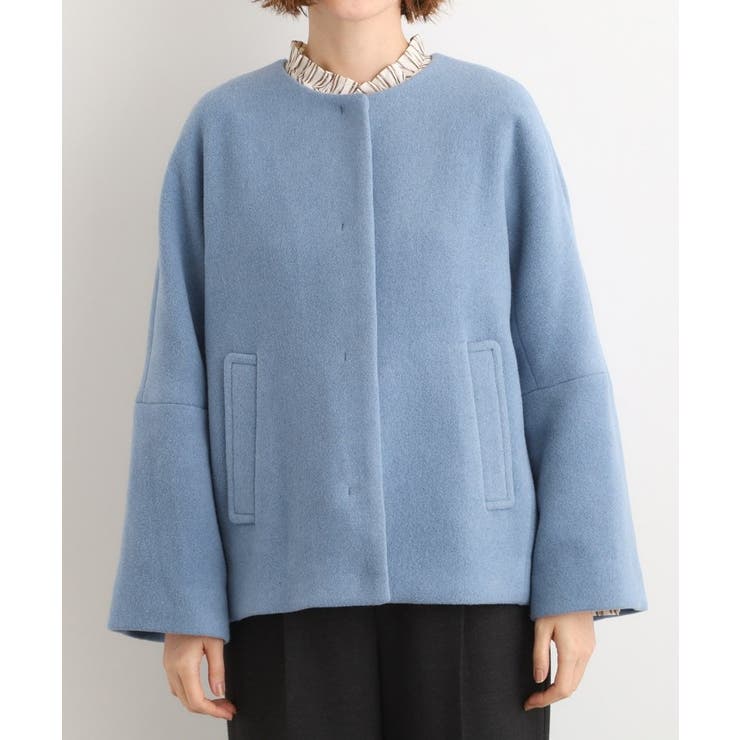 【ウール混】軽やかに羽織れるショートコート | grove | 詳細画像15 