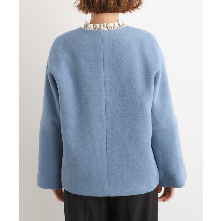 【ウール混】軽やかに羽織れるショートコート | grove | 詳細画像17 