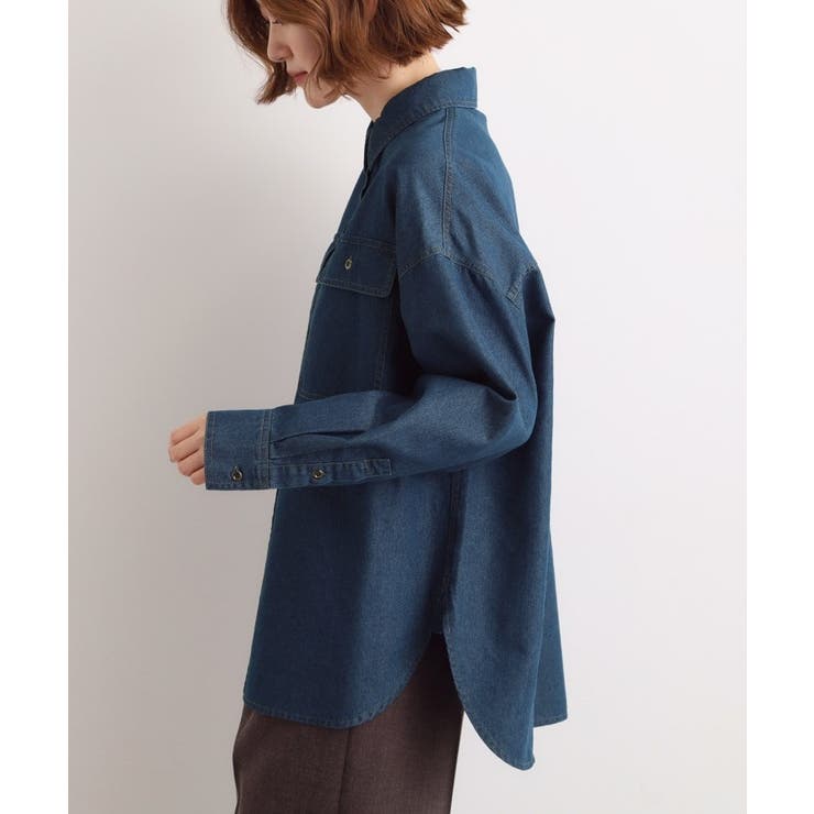 【選べる着丈】オーバーサイズデニムシャツ | grove | 詳細画像10 