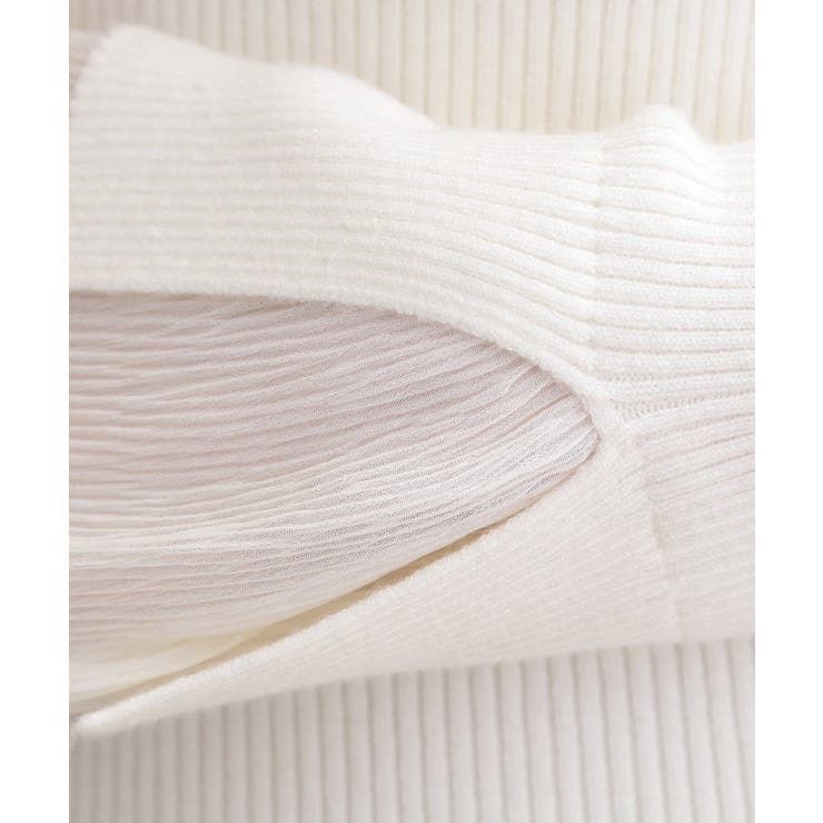 プリーツレイヤードニットプルオーバー | grove | 詳細画像4 