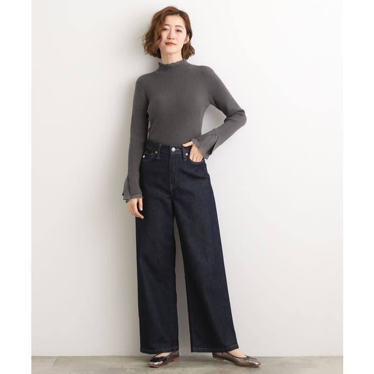 プリーツレイヤードニットプルオーバー | grove | 詳細画像7 