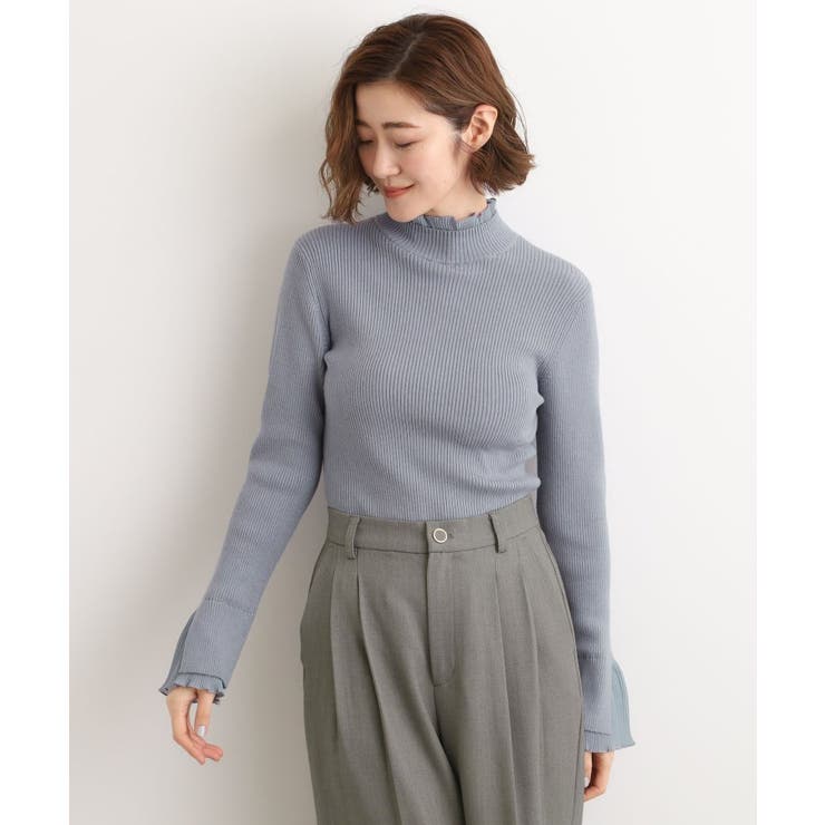 プリーツレイヤードニットプルオーバー | grove | 詳細画像10 