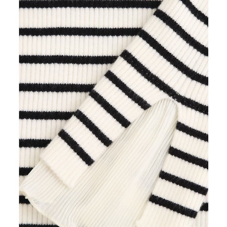 プリーツレイヤードニットプルオーバー | grove | 詳細画像18 