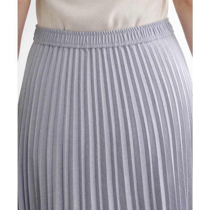 すっきり見えて、やさしく揺れる。大人のスエードライクプリーツスカート | grove | 詳細画像34 