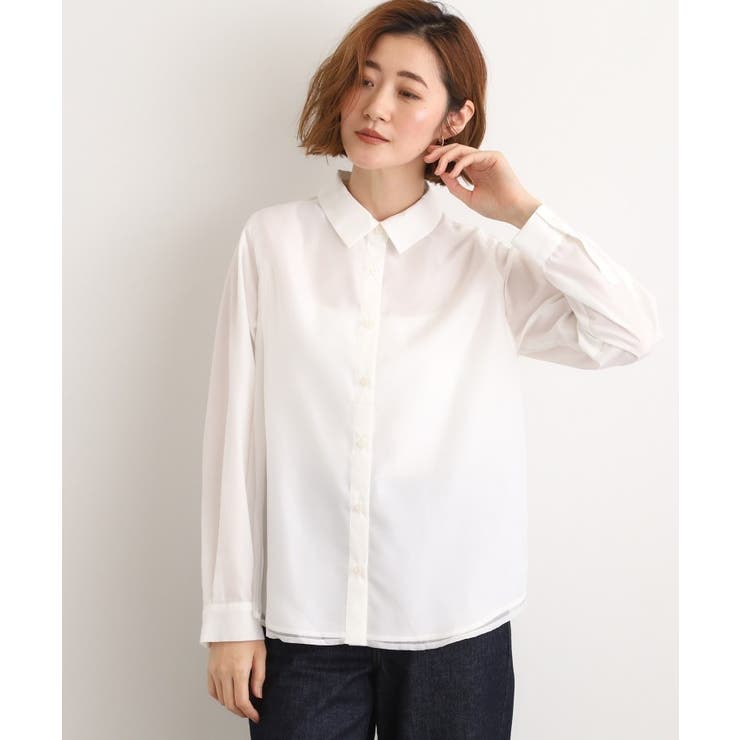 オーガンジーレイヤードシャツ | grove | 詳細画像5 