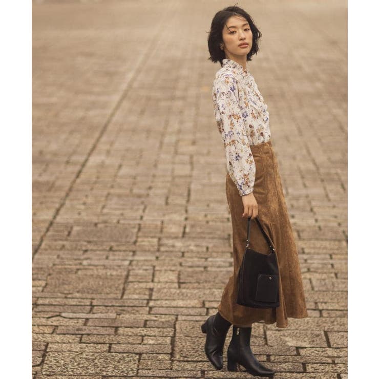 カスリフラワープリントブラウス | grove | 詳細画像2 