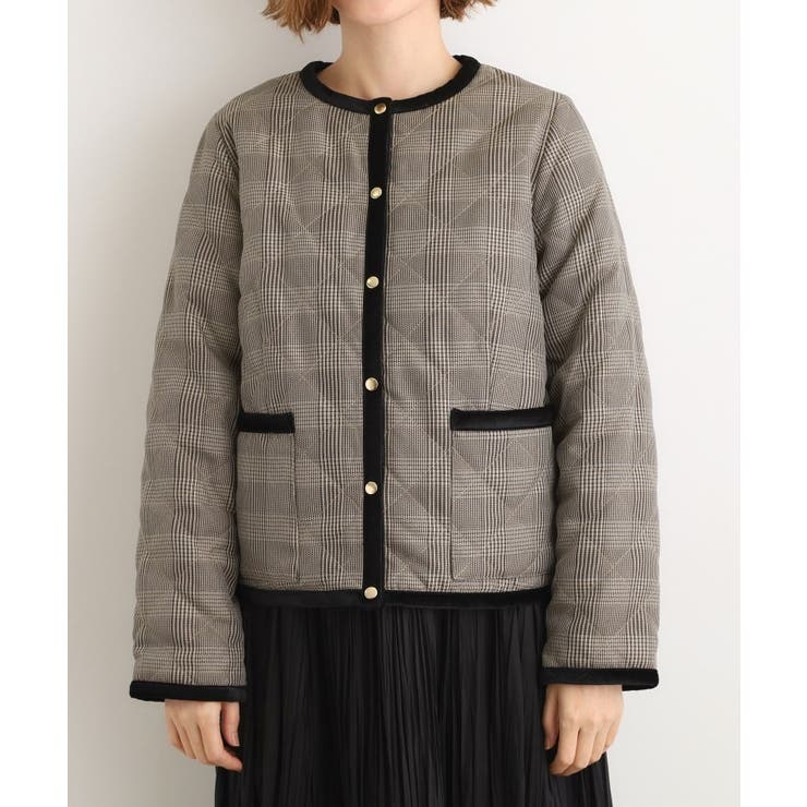 【2WAY・リバーシブル】一枚でチェック柄も無地も！キルトジャケット | grove | 詳細画像18 