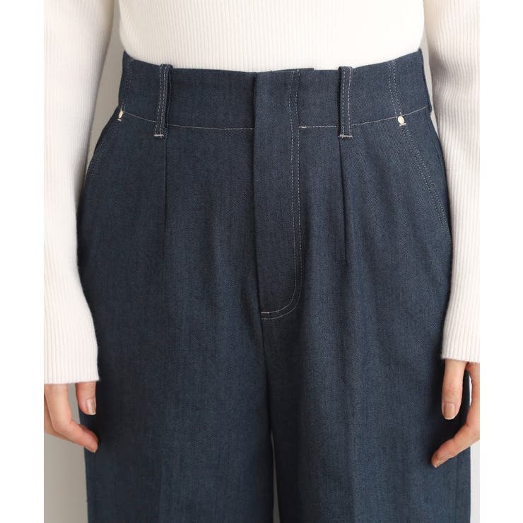 【あったか裏起毛】デニムライクストレートワイドパンツ | grove | 詳細画像19 