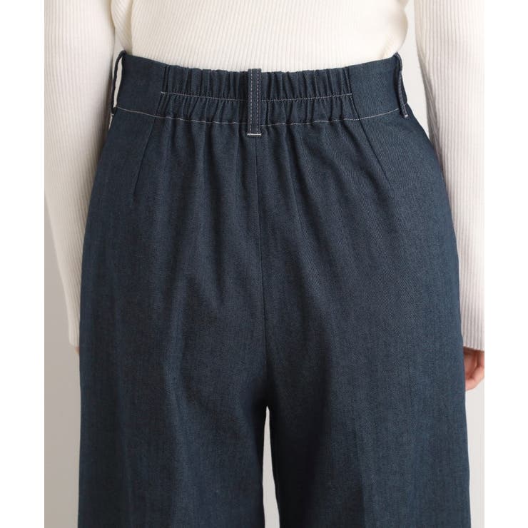 【あったか裏起毛】デニムライクストレートワイドパンツ | grove | 詳細画像20 