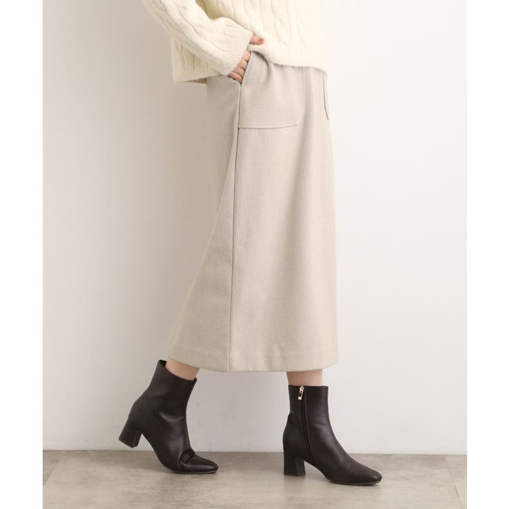 起毛ジャカードナロースカート | grove | 詳細画像1 