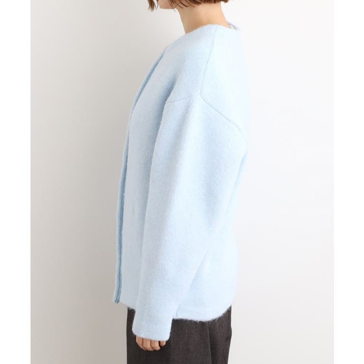 ふっくらやわらかく、毛混オーバーニットカーディガン | grove | 詳細画像17 