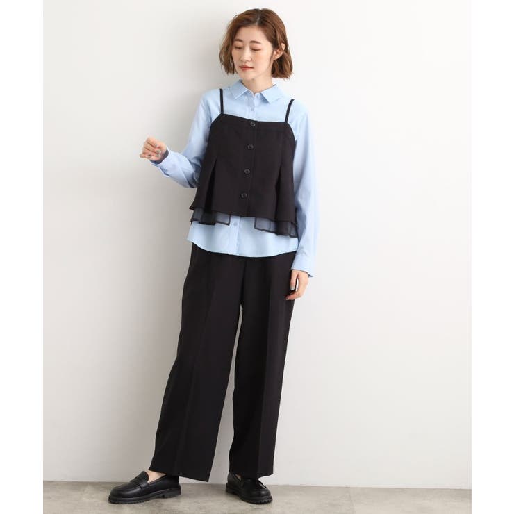 透け感とレイヤードで大人の遊び心を、ビスチェSET UP | grove | 詳細画像2 