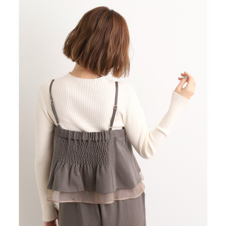 透け感とレイヤードで大人の遊び心を、ビスチェSET UP | grove | 詳細画像12 