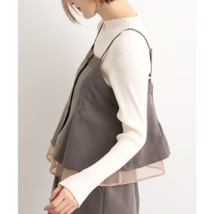 透け感とレイヤードで大人の遊び心を、ビスチェSET UP | grove | 詳細画像28 