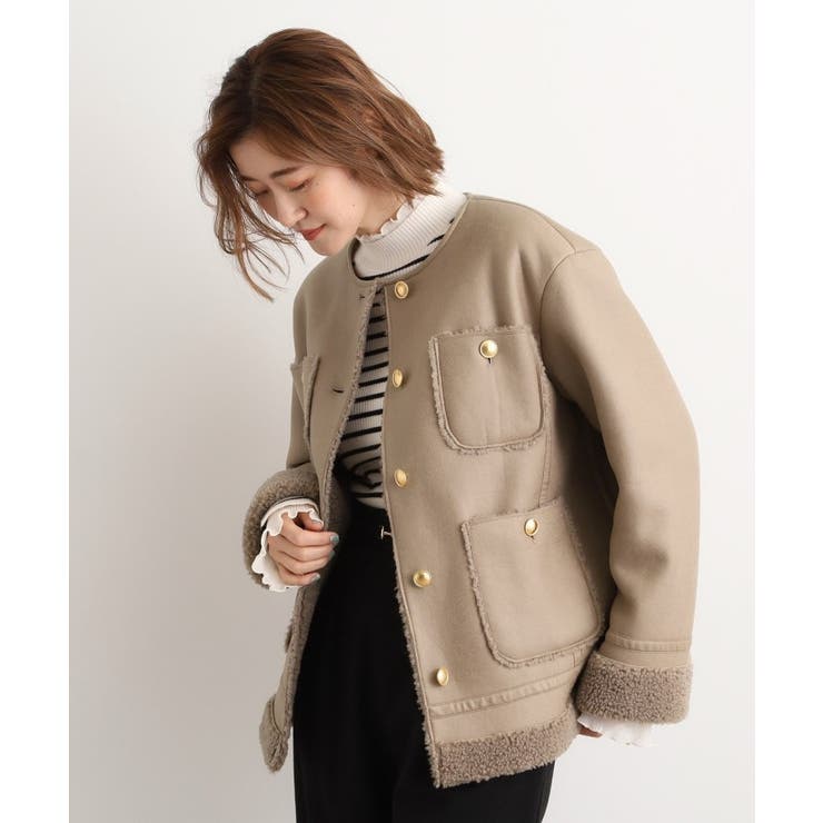 フェイクムートンボアジャケット | grove | 詳細画像9 