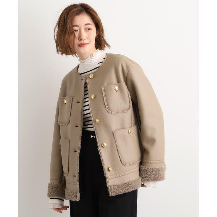 フェイクムートンボアジャケット | grove | 詳細画像8 