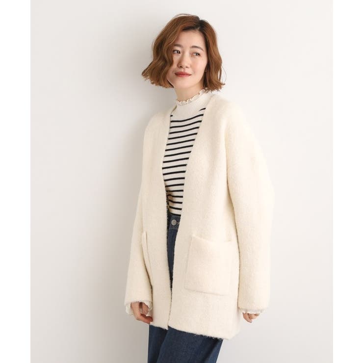 軽やかに着流す ブークレニットコーディガン | grove | 詳細画像3 