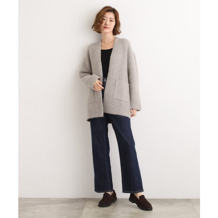 軽やかに着流す ブークレニットコーディガン | grove | 詳細画像9 