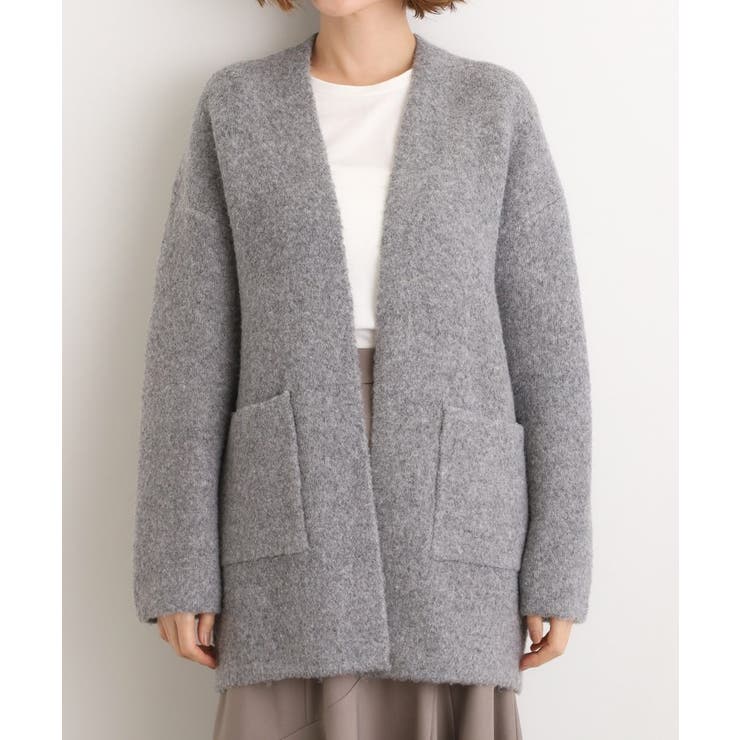 軽やかに着流す ブークレニットコーディガン | grove | 詳細画像15 