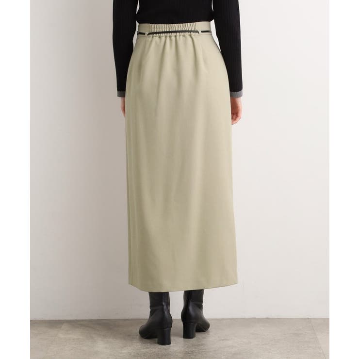 合皮ベルト付きナロースカート | grove | 詳細画像16 