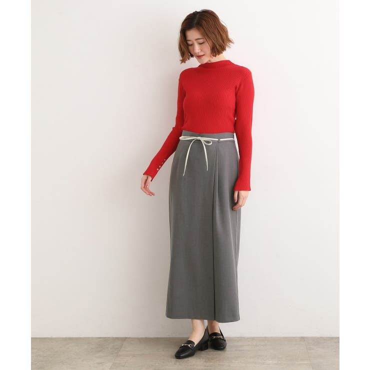 合皮ベルト付きナロースカート | grove | 詳細画像12 