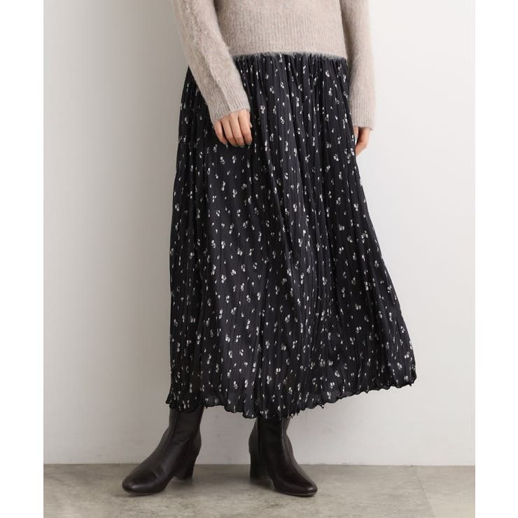 スミクロ(118) | 花柄アソートプリーツスカート | grove