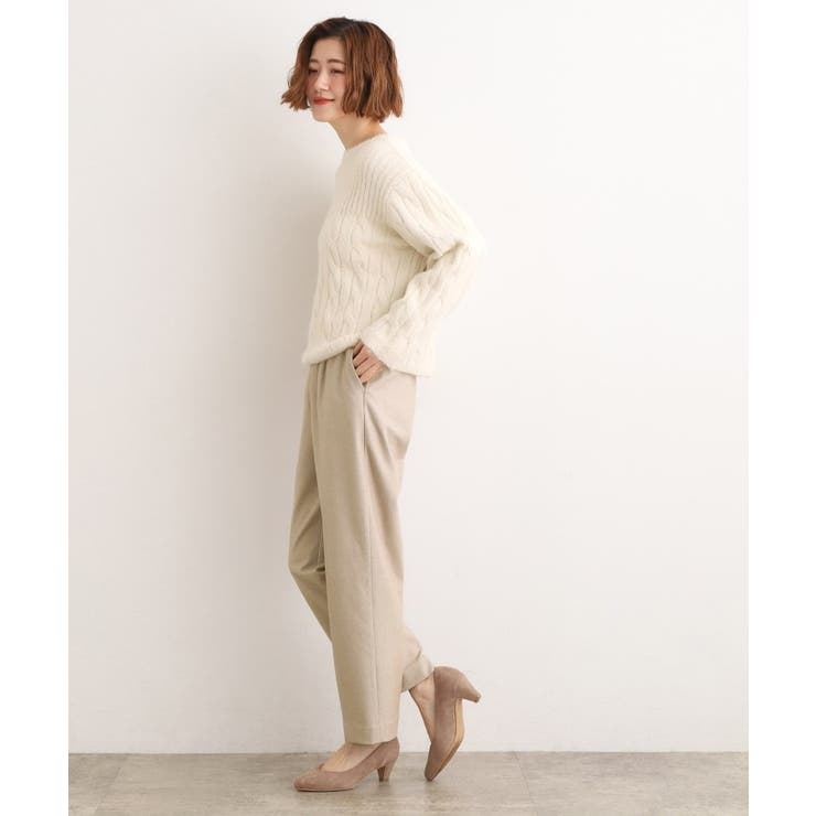 【あったか起毛】きれいも暖かさも叶える、スーパーストレッチテーパードパンツ | grove | 詳細画像3 