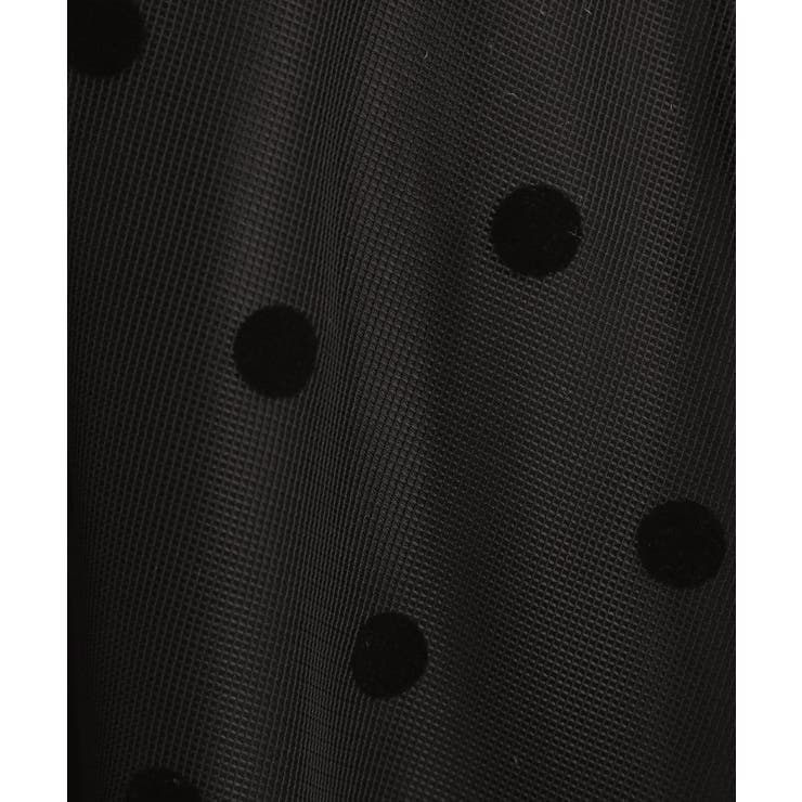 甘さを抑えて、品よく華やぐ メッシュフロッキードットスカート | grove | 詳細画像8 