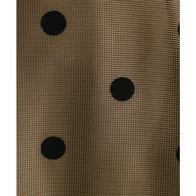 甘さを抑えて、品よく華やぐ メッシュフロッキードットスカート | grove | 詳細画像12 
