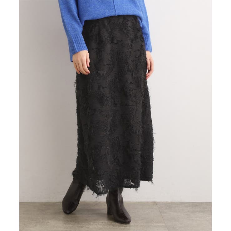 纏うだけで気分が華やぐ 主役級シャギースカート | grove | 詳細画像5 