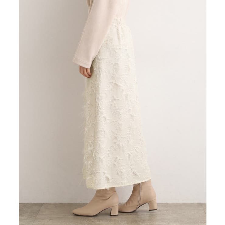 纏うだけで気分が華やぐ 主役級シャギースカート | grove | 詳細画像10 