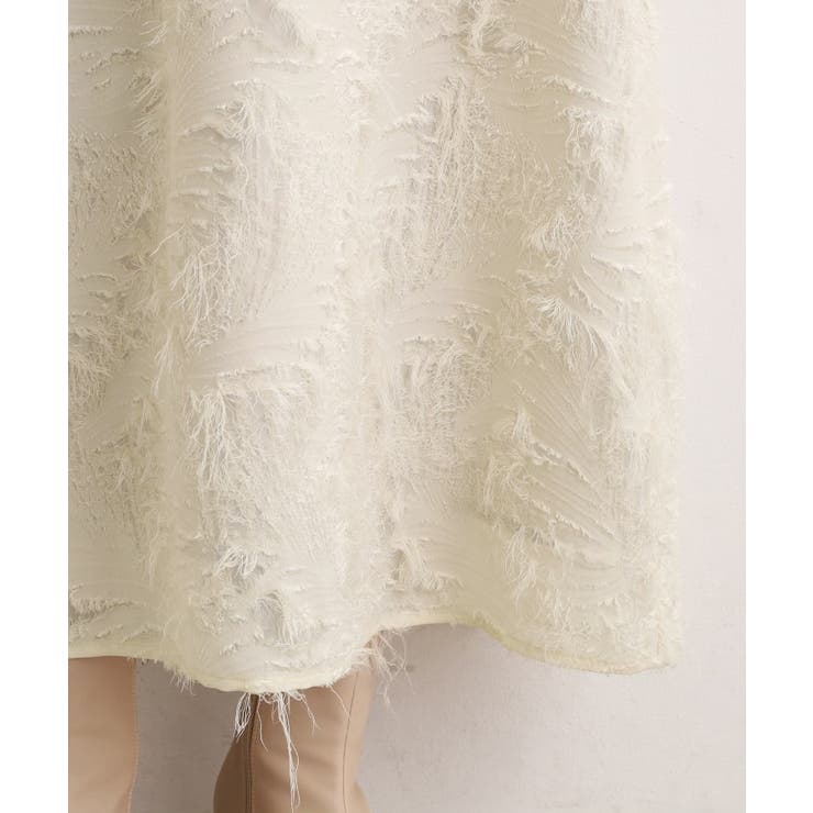 纏うだけで気分が華やぐ 主役級シャギースカート | grove | 詳細画像15 