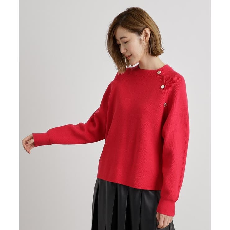 肩釦ラグランスリーブプルオーバー | grove | 詳細画像16 