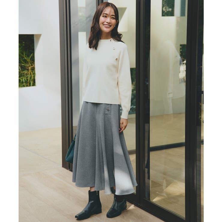 肩釦ラグランスリーブプルオーバー | grove | 詳細画像4 