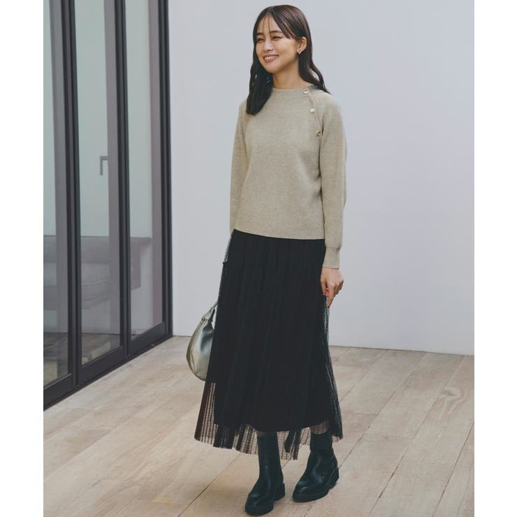 肩釦ラグランスリーブプルオーバー | grove | 詳細画像9 