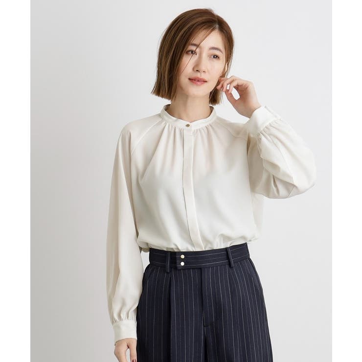 2WAYラグランスリーブボウタイブラウス | grove | 詳細画像3 