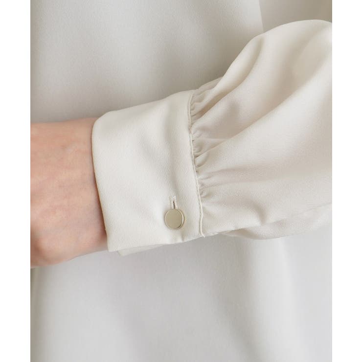 2WAYラグランスリーブボウタイブラウス | grove | 詳細画像25 