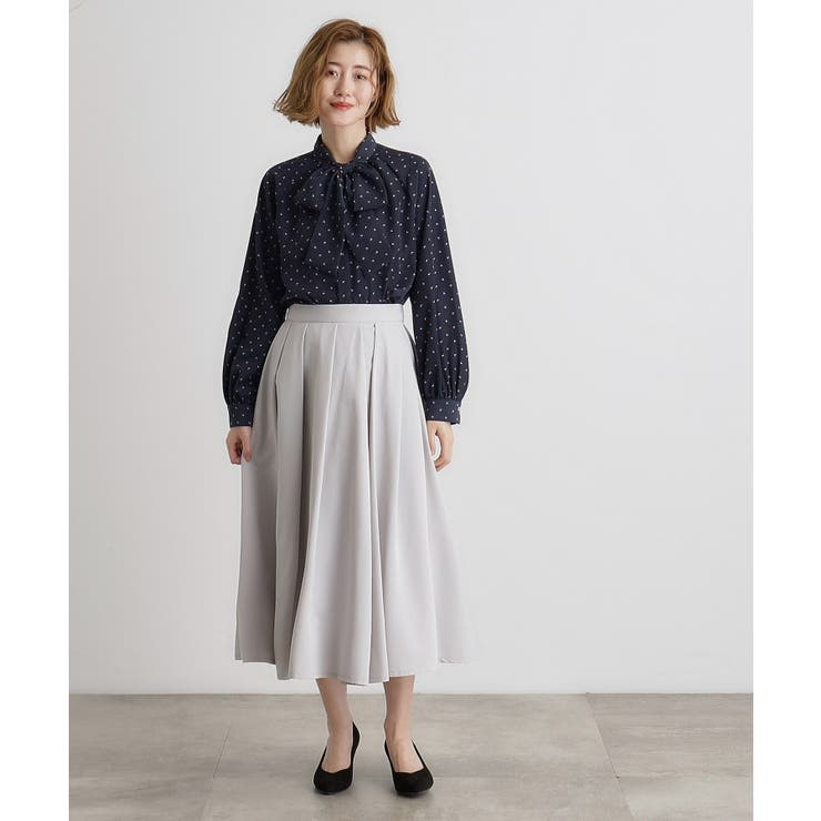 2WAYラグランスリーブボウタイブラウス | grove | 詳細画像16 