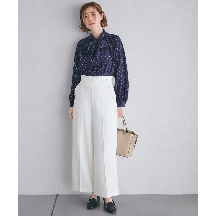 2WAYラグランスリーブボウタイブラウス | grove | 詳細画像17 