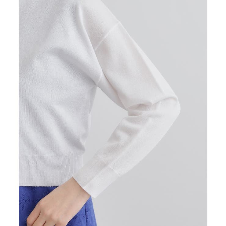 【洗える】シアーニットジップカーディガン | grove | 詳細画像18 