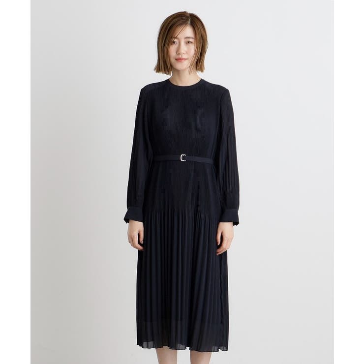 プリーツナローフレアワンピース | grove | 詳細画像14 