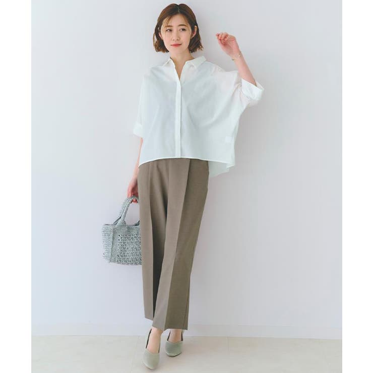 【夏に嬉しい機能付き】リネンライクベルトワイドパンツ | grove | 詳細画像8 