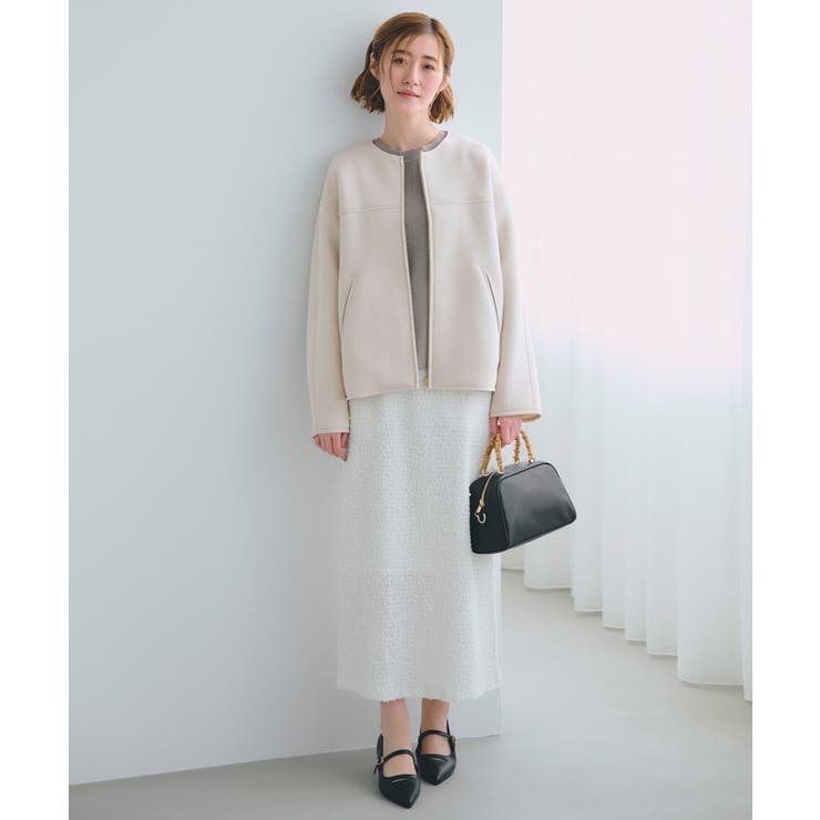 ダンボールジャージパイピングブルゾン | grove | 詳細画像4 