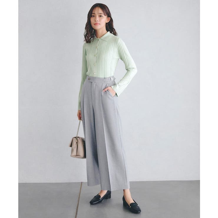 サイドバックルワイドパンツ | grove | 詳細画像4 