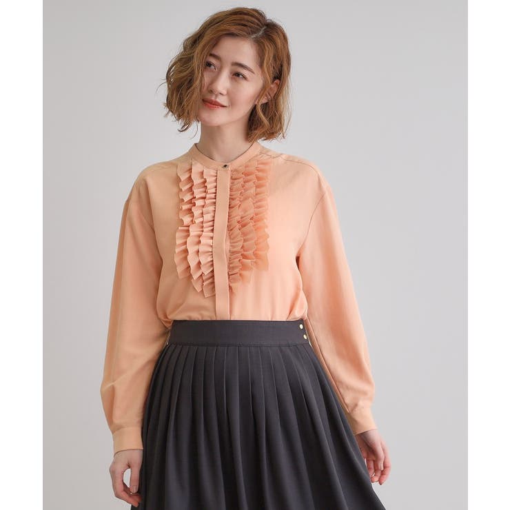 スパンビンテージフリルブラウス | grove | 詳細画像10 