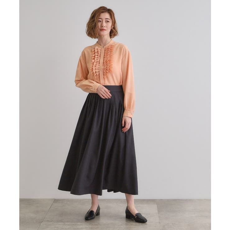 スパンビンテージフリルブラウス | grove | 詳細画像12 