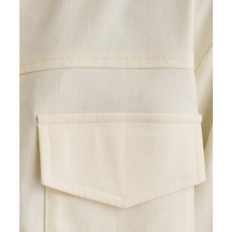 ライトデニムノーカラージャケット | grove | 詳細画像4 